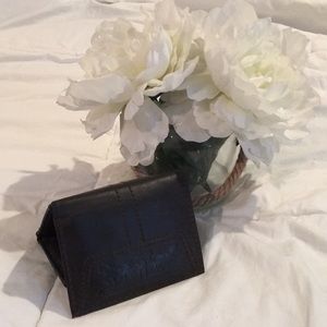 Levi Brown Leather Embossed Wallet